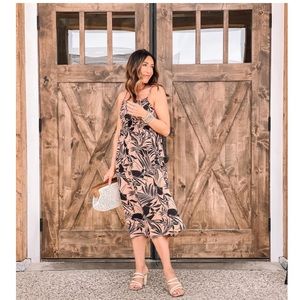 Smocked Top Midi Dress